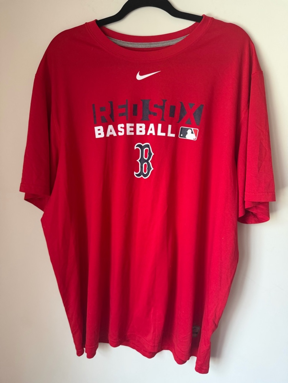 NIKE Men DRI-FIT BOSTON RED SOX Baseball XXL PERFORMANCE APPAREL Shirt AUTHENTIC